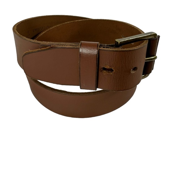 Genuine vintage TIMBERLAND tan leather belt medium size 34 - Picture 2 of 12